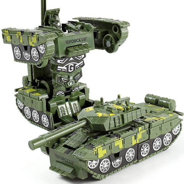 Poikien Transformer Lelut Säiliöajoneuvo Transformers Kids Robot Lasten syntymäpäivälahja[HK] Green Tank