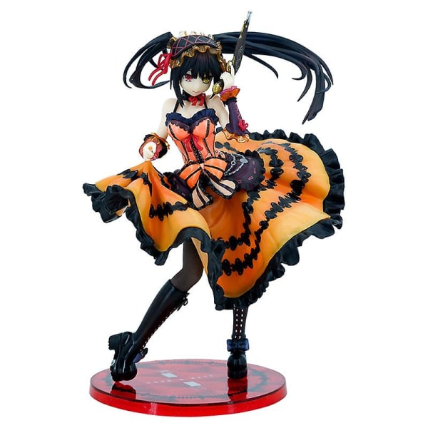 2023 22cm Anime Date A Live 30-årsjubileum Ver Tokisaki Kurumi Nightmate Pvc Actionfigur Søte Leker Dukke Til Kjærestegave[HK] 22cm with box