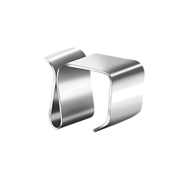50-pack/set Hållbara Rännklipp för Ljuskedjor Tunga Metallhängare Ljusmontering för Hemfest Dekoration[HkkK] small stainless steel 50Pcs