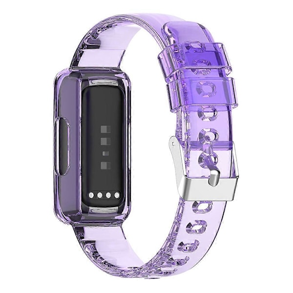 Transparent Armband för Fitbit- Ace 2/Inspire/Inspire 2 Smart Watch Armbandsrem [HK] Black