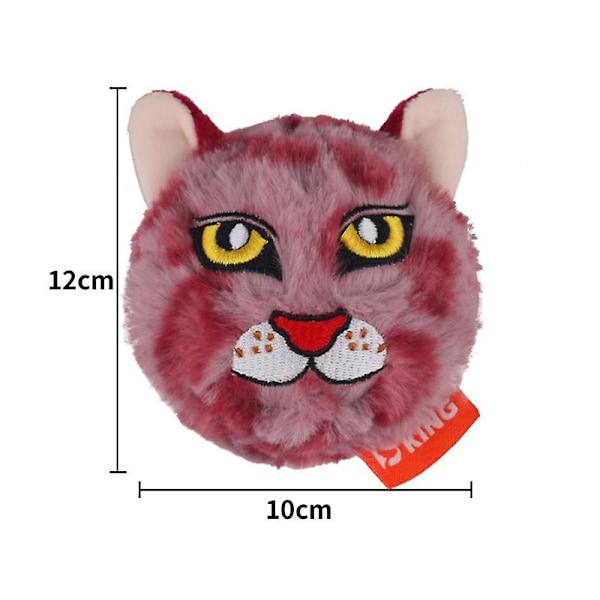 Plysch Hundleksaker Pipande Hundtuggleksaker Bollar 2 I 1 Roliga Valpbollleksaker För Boll[HK] Leopard one size
