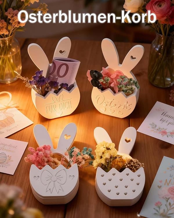 Påske Silikoneforme 4-pak Kanin Blomsterkurv DIY Håndværkssæt[HK]