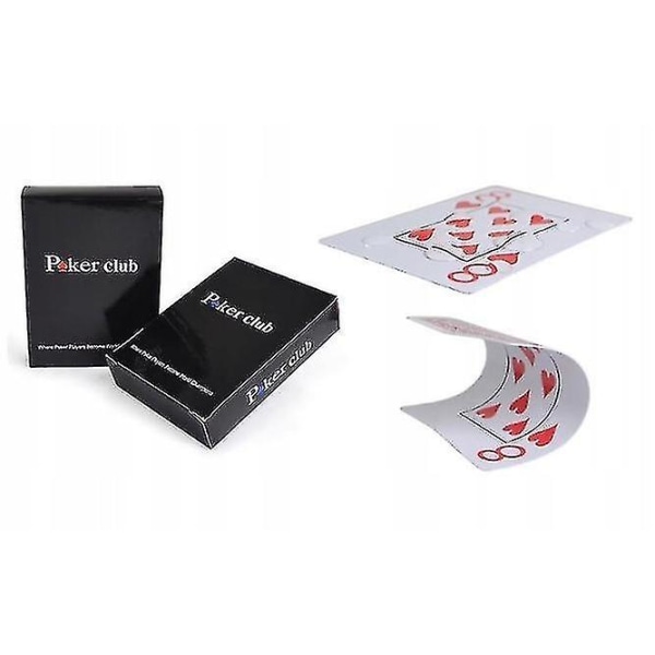 Plast Vattentät Scrub Spelkort Pokerklubbkort Brädspel[HK]