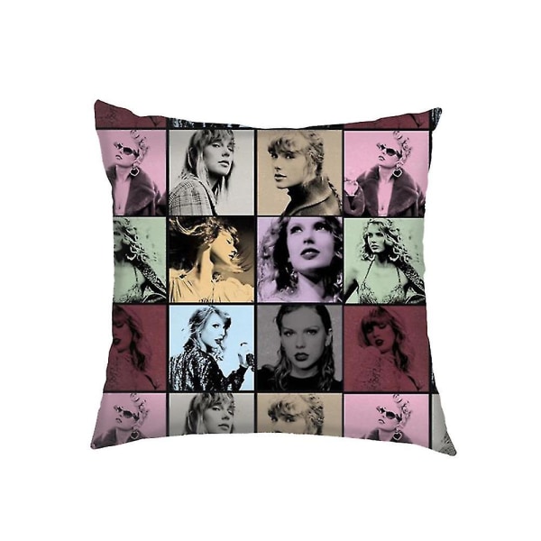 2024 Taylor Swift Putetrekk Dekorativ Putesak Sofa Bil Hjem Kontor Dekorasjoner Swiftie Fans Gaver 45x45 Cm  (DPENG)[HkkK] C