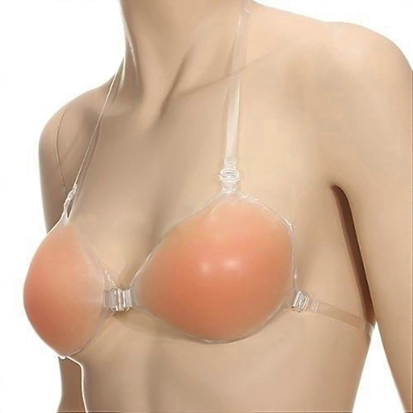 Osynlig BH med band, bröstförstärkare, självhäftande silikon Push Up BH Storlek A B C D [HK] 4