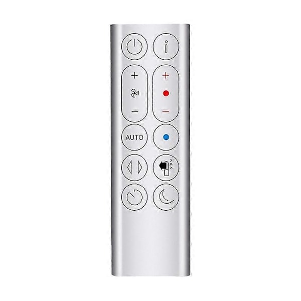Ersättningsfjärrkontroll lämplig för HP04 HP05 HP07 Luftrenare Bladlös Fläkt Fjärrkontroll Sil[HK] Silver