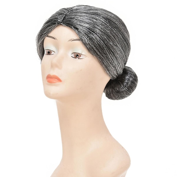 Helt Ny Gammal Dam Peruk, Mormor Cosplay Peruk Med Hår, Halloween Kostym 2023 Ny Het-YUHAO[HK] white old woman white