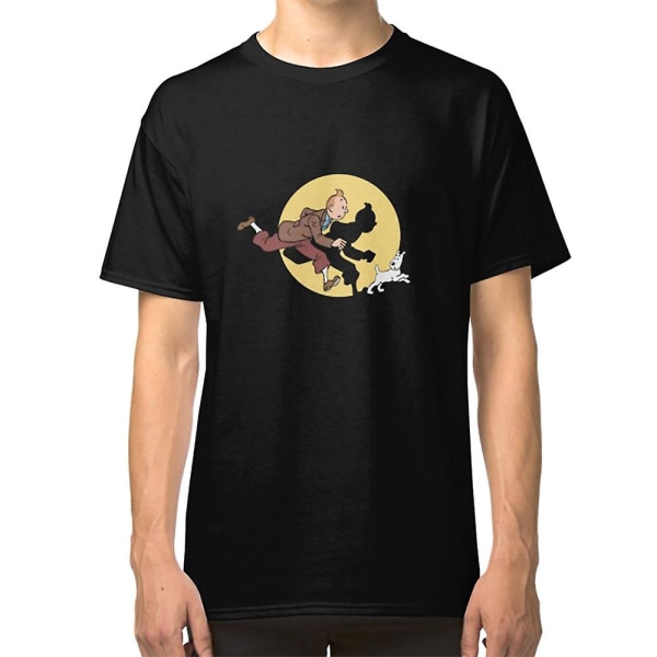 Tintin och snöig T-shirt[HK] black XXXL