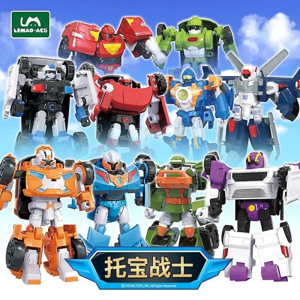 Korea Tobot Muuntautuva Robottilelu Anime Cartoon Brothers Tobot Muodonmuutos Auto Toimintahahmo Suuri Ajoneuvo Lapselle Lahjat[HK] mini K NO BOx