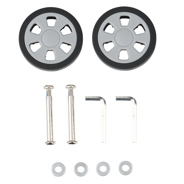 Bagasjetilbehør Hjul Koffert Remskive Ruller Mute Wheel Slitasjebestandige deler Reparasjon 60x12mm([HK])