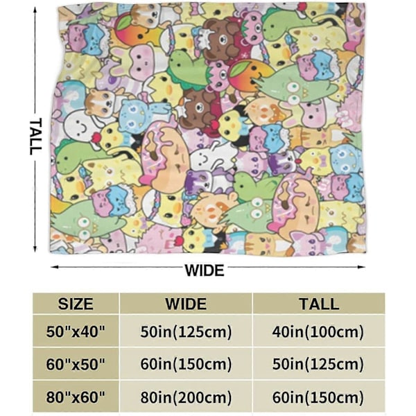 Moriah Elizabeth Merch Mashup Kollektion Ultra-Blødt Micro Fleece Tæppe Komfortabelt og varmt i alle sæsoner til Sofa Seng [HK] 50x40in 125x100cm