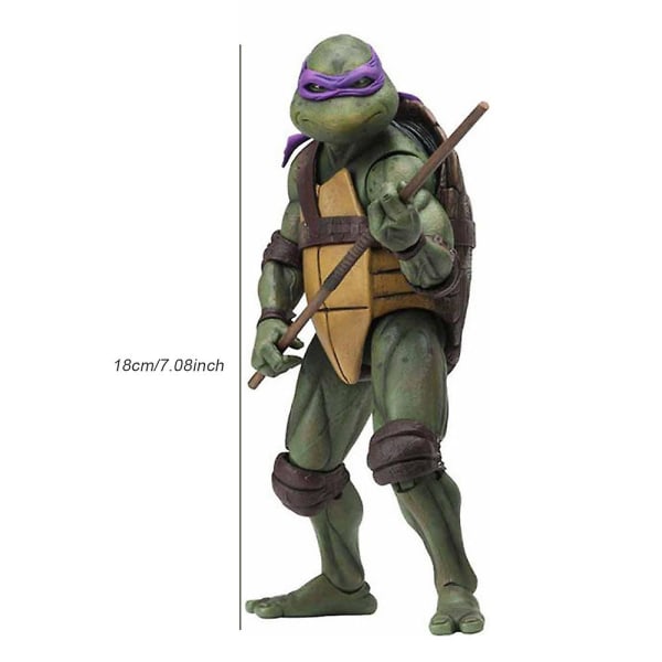 Mutant Ninja Turtles -toimintahahmot, keräilylelut, kodin pöytäkoristeet, lahjat lapsille ja aikuisille [HK] Purple