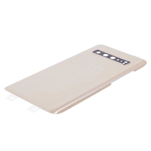 Til Samsung Galaxy S10 5G G977 Batteri Cover med Klæbestrimmel + Kameralinse Beskyttelse [HK] Style B Multicolor