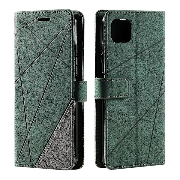 Fodral för Samsung Galaxy A22 5G Läder Magnetiskt Foliofodral med Korthållare Kompatibelt med Samsung Galaxy A22 5G[HK] Green