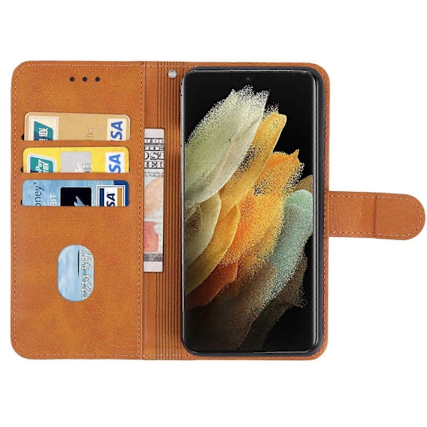 Nahkakotelo Samsung Galaxy S22 Ultra 5G:lle [HK] Brown