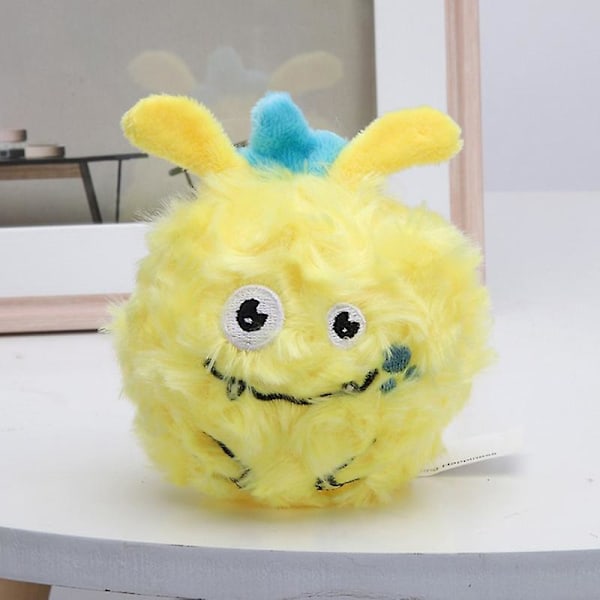Plysch Hundleksaker Pipande Hundtuggleksaker Bollar 2 I 1 Roliga Valpbollleksaker För Boll[HK] Yellow one size