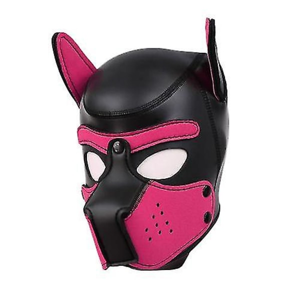 Mask Able Ar Animal Mask[HK] rose Red dog head mask