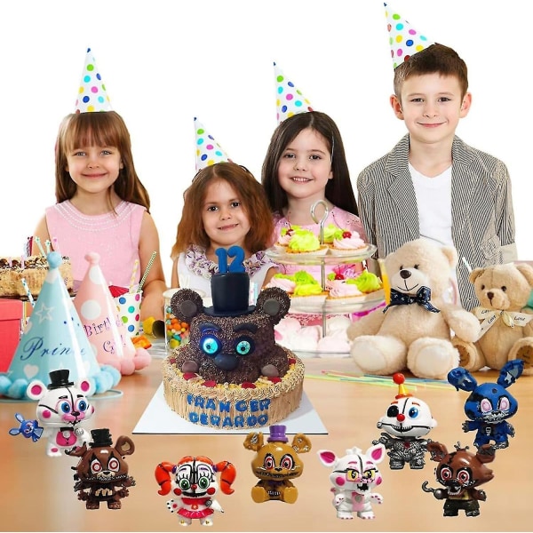8 stk. Five Nights At Freddy's Fnaf Action Mini Figur Legetøj Figur[HK]