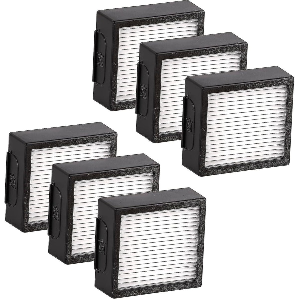 (6 stycken) Ersättnings-HEPA-filter Kompatibelt med iRobot Roomba Combo J7+ / Combo J7 Plus HEPA-filter Tillbehörssats för robotdammsugare[HkkK]