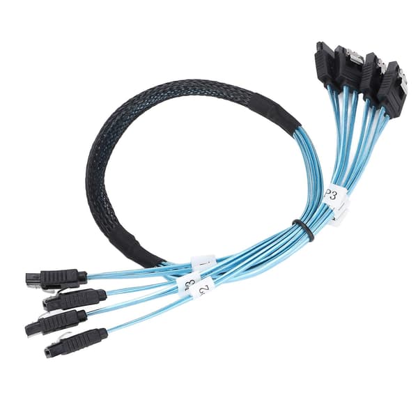 Höghastighets SATA-kablar 6 Gbps 4-kabelpaket för dator[HK]