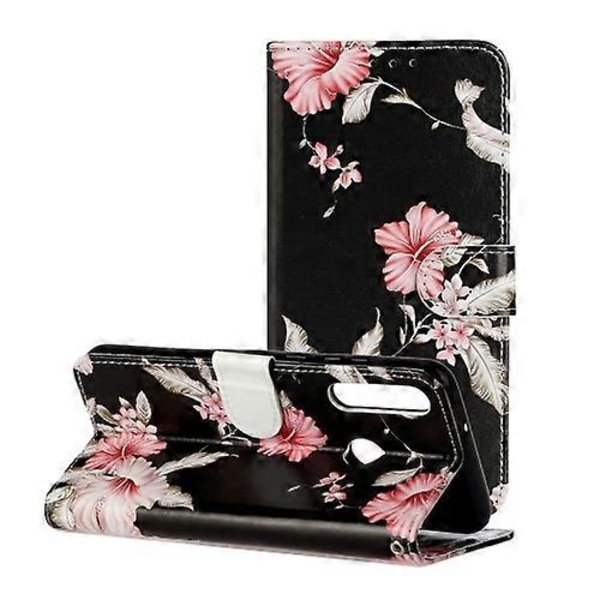 Färgat marmormönster horisontellt flip PU läder telefonfodral för Huawei Y6p [HK] Azalea