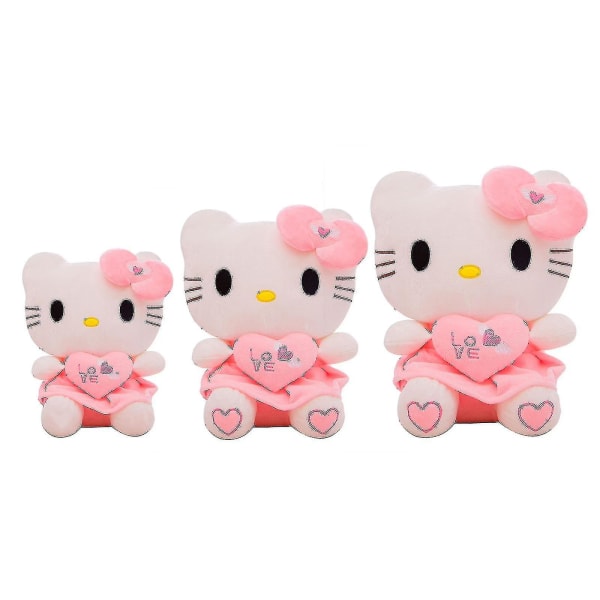 25/30/40cm Hello Kitty plysjdukke Myk leketøy Fylt søt tegneserie japansk barn anime [HK] 25cm
