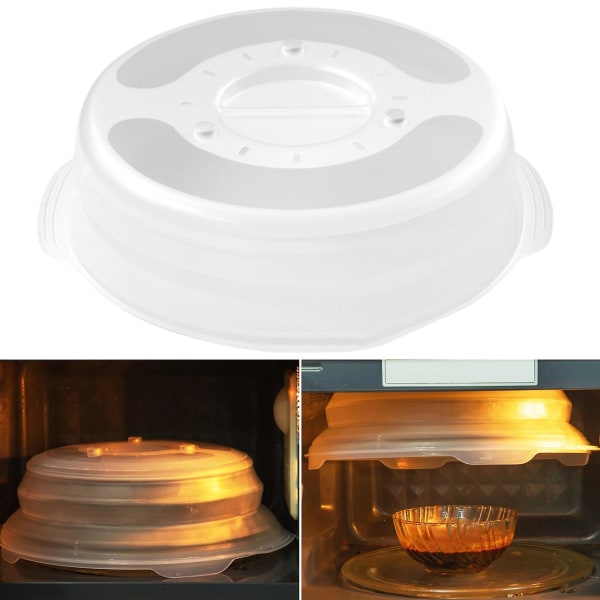 Foldable Microwave Splashproof Cover Translucent Food Grade Bpa Free Microwave Cover Magnetic Hover Splashproof Cover Kaesi[HK]