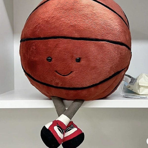 Basketball Dukke Morsom Søt Baby Soothing Rag Doll Kreativ Plysj Dukke Stressavlastende Leke [HK]