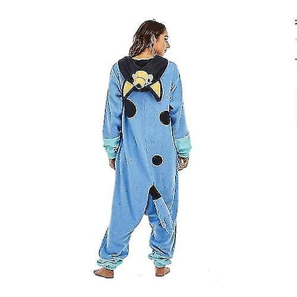 Voksen Barn Kigurumi Tegneserie Blå Hund Onesie Pyjamas Julekostyme[HK] Bluey onesie kids130 Fit125-135cm