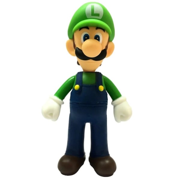 10~14cm Super Mario Bros Pvc Actionfigur-leker Dukker Modellsett Luigi Yoshi Donkey Kong Sopp For Barn Bursdagsgaver[HK] 14cm