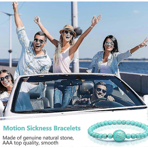 2 Anti Kvalme Armbånd For Kvinner Menn, Sjøsyke Bevegelseskvalme Lindringsarmbånd For Reisekvalme, Bilsyke, Reisesyke[HK] 2pcs-green