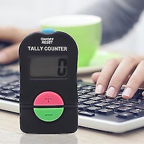 2 st Elektronisk Räknare, Digital Handräknare Elektronisk Manuell Klickare Med Snodd Lägg Till Subtrahera Modell[HK]