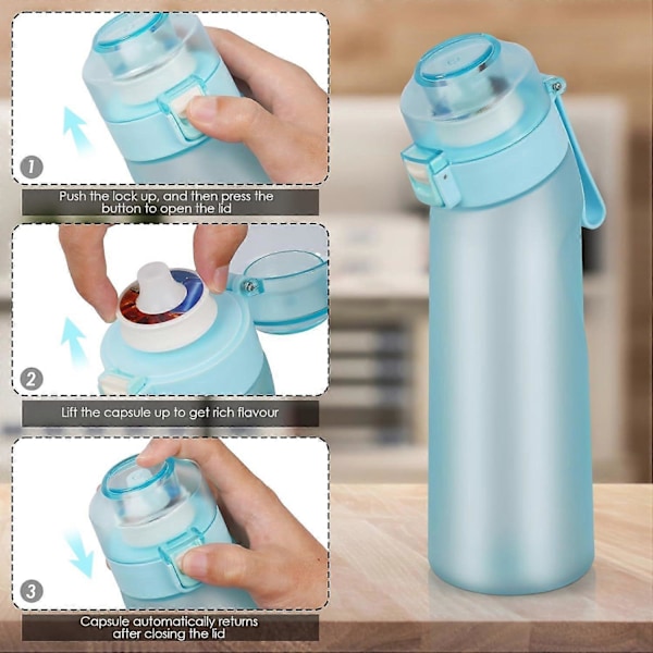 Water Up Flaske - Opgraderet 650ml BPA-fri Bærbar Rejse Vandflaske med[HK]
