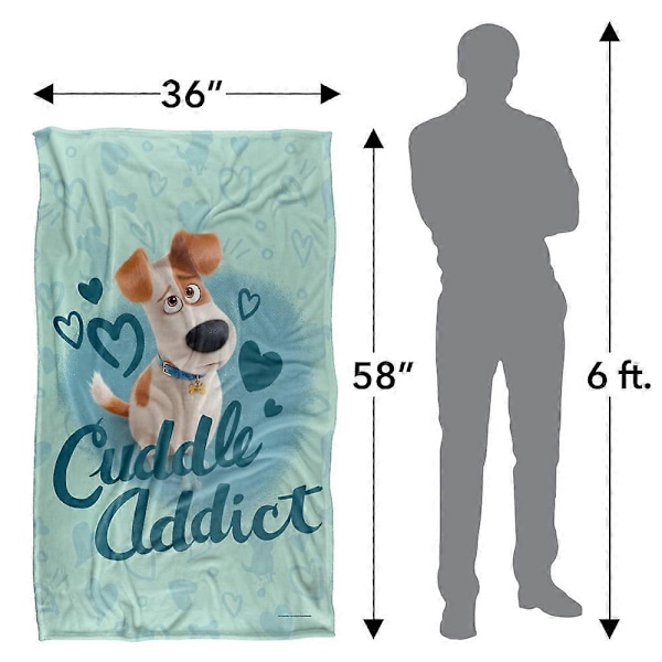 Kæledyrenes Hemmelige Liv Tæppe, Cuddle Addict Silkeagtig Blød Kastetæppe fsgyde420[HK] 40x30in 76x102cm