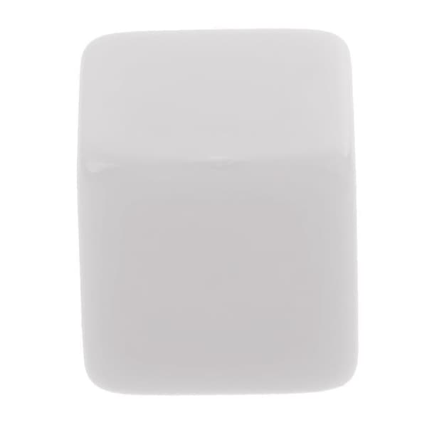 25 Stykker Plast Opaque Blank Seks-sidet Terning D6 16mm/0.62' Dungeon & Dragon[HK] White