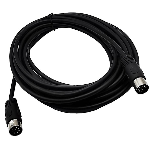 8 Pin Din Hane till Hane Högtalarkabel Adapter för Övervakning Fordon Datorer TV[HK] black