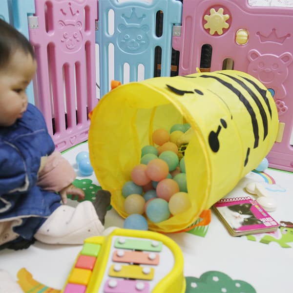 Extra stor vikbar tvättväska med förvaringsfickor för hemmet [HK] Ladybug