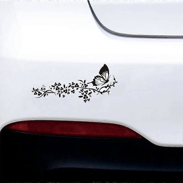Lentävä perhonen autotarra tarrat auto ikkuna puskuri ovi naarmu suojatarrat auto moottoripyörä vinyyli auton ulkotarrat[HK] White