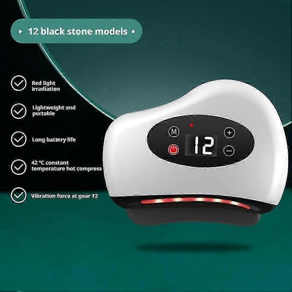 Smart elektrisk lindrande trötthet fysioterapi skrapterapi kropp och koppning[HK] white