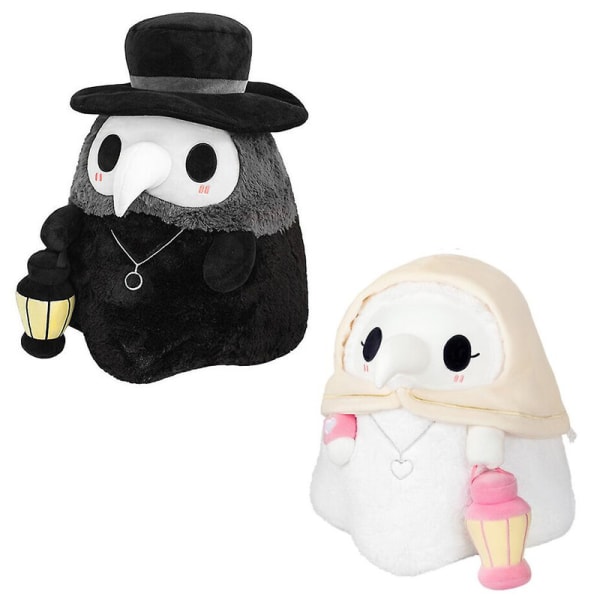 Plague Doctor Nurse Plush Toy Luminous Stuffed Doll Toy Soft Plushie Figure Gift[HhkK]