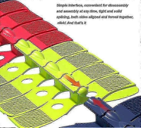 DIY Myk Lim Sammenmontering Berg-og-dal-bane Fleksibelt Leketøysett [HK] 46PCS