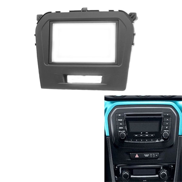 Bil Mp5 Radio Fascia Panel Dash Mount Installation Double Din Car Dvd Frame Kit för 2016-2017 Vitar([HK])