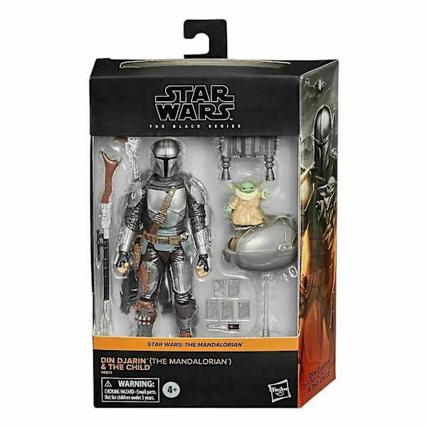 Star Wars The Black Series - Din Djarin The Mandalorian Og Barnet Baby Yoda Leddede Bevægelige Actionfigur Model Legetøj [HK] with box