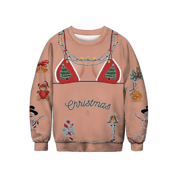 Ugly Christmas Sweater For Women And Men - Christmas Sweater Pullover Jumper Tunic[HK]