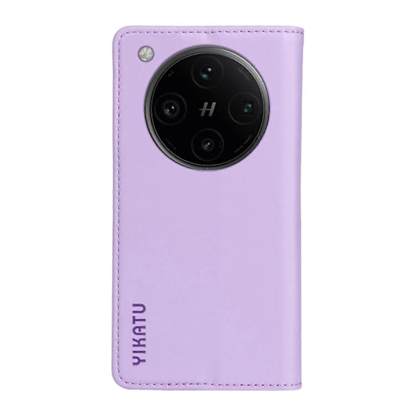 Til Oppo Find X8 Pro 5G Wallet Case YIKATU YK-001 PU Læder Telefon Cover med Stand - Grøn[HK] Light Purple Multicolor