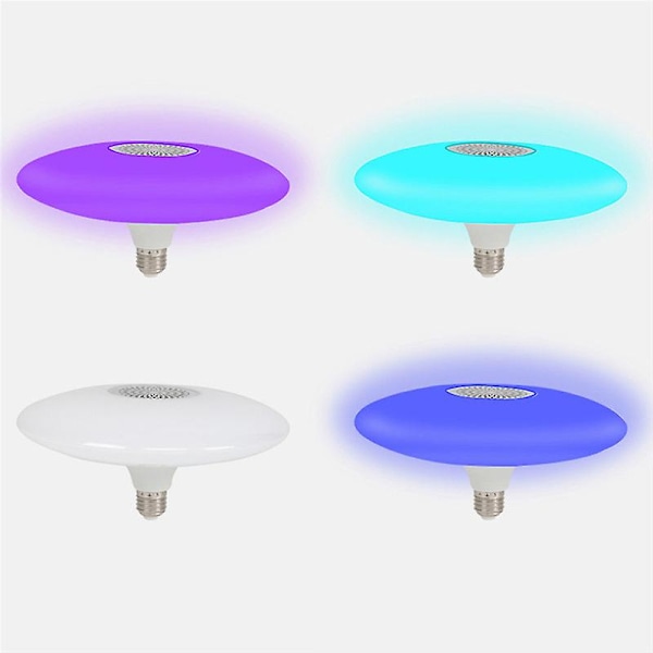 Musiikkikattokruunu Rgb-väriä vaihtavat Led-lamput Bluetooth-kaiuttimen ja kaukosäätimen kanssa [HkkK] 160mm20w