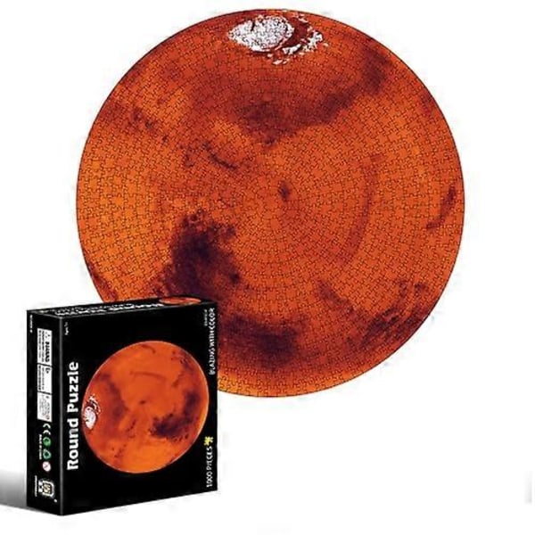 Pyöreä epäsäännöllinen tasokuvioinen palapeli 1000 osaa [HK] Mars