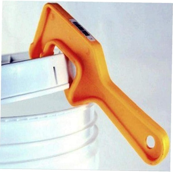 HKK  Plastik maling dåseåbner gallon spand maling tønde låg dåseåbner åbningsværktøj til hjemmet kontor (gul1stk)