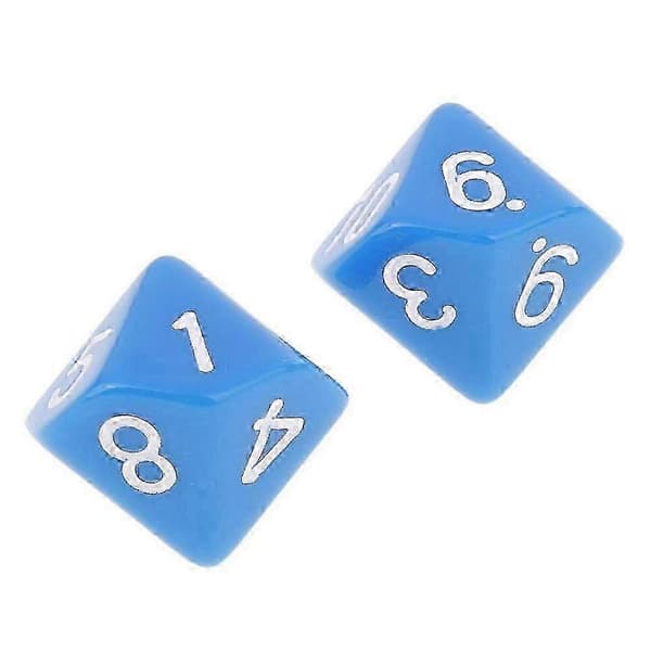 Polyhedral terningesett for Dungeons and Dragons, vanntette jumbo-store 10-sidige brikker med solid og tung konstruksjon, lettleste oksidasjons[HK]