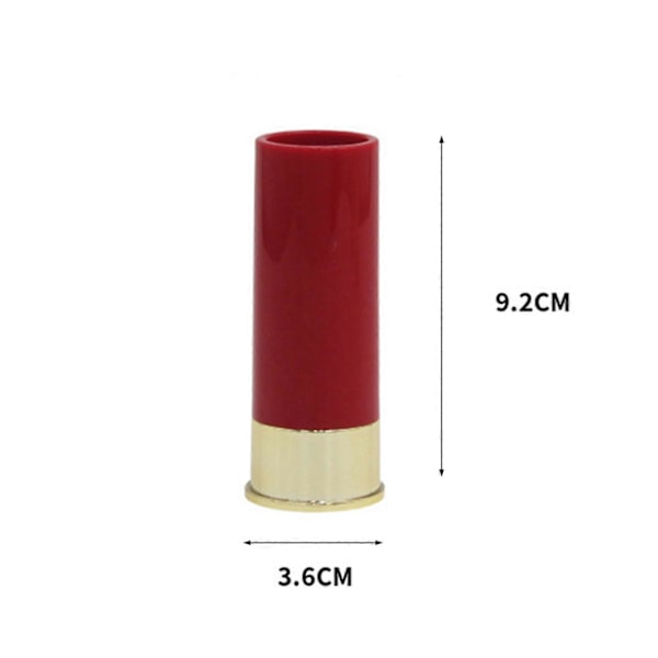 JiKaiX 4 stk. 12 Gauge Shot Drikkeglas Fødevaregodkendt Plastik Shotglas Kop Jagt Tema Vinglas Sæt [HK] Red